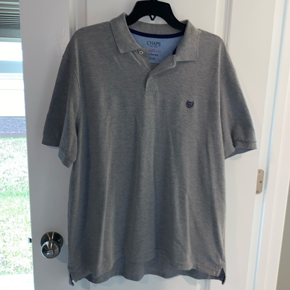 Chaps men’s gray XL polo collared shirt